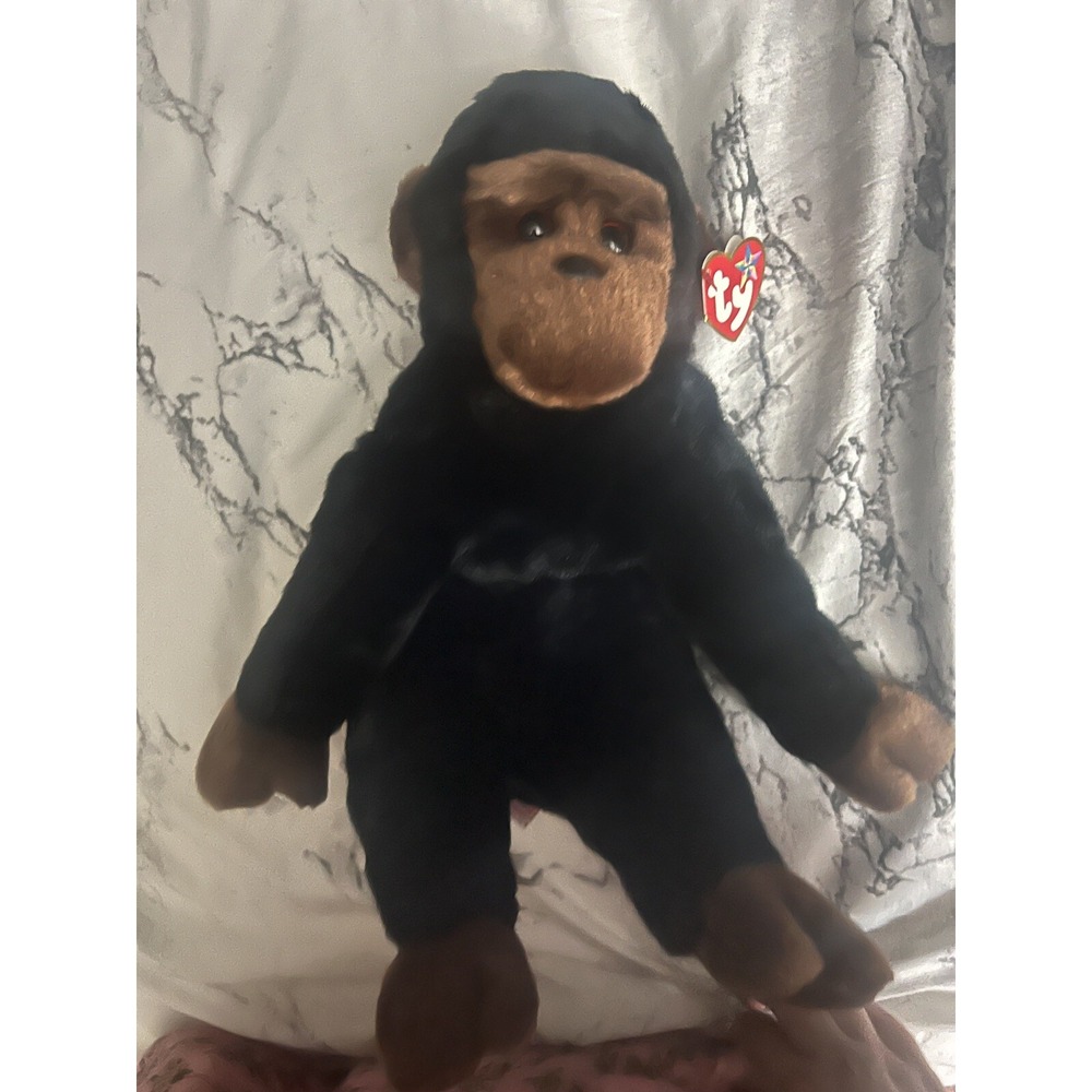 Ty Beanie Buddies‎ Congo Plush 1999 Black 10 Inch Vintage NWT